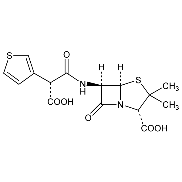 Graphical representation of Ticarcillin