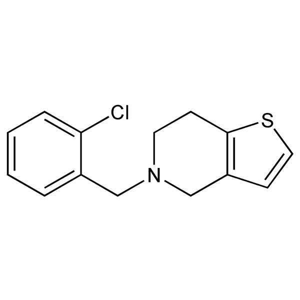 Graphical representation of Ticlopidine