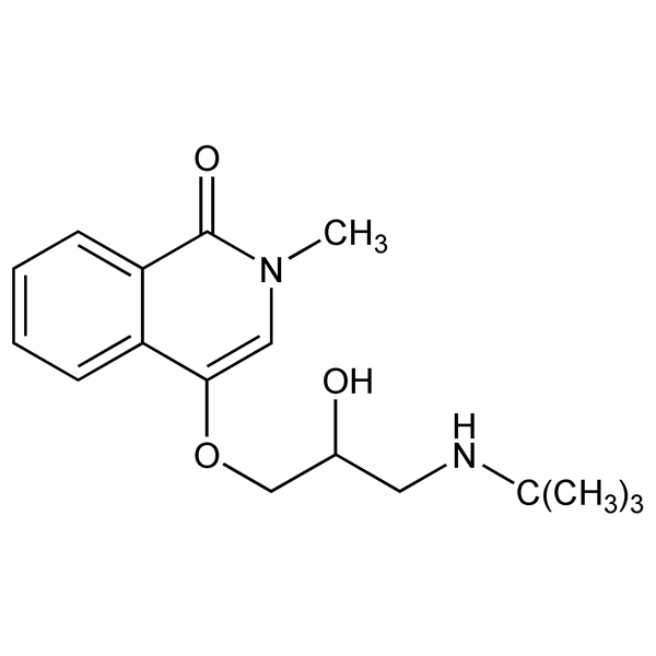 Graphical representation of Tilisolol