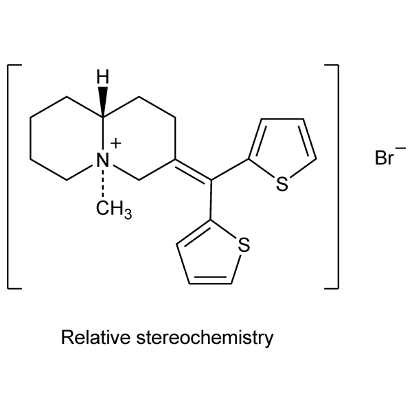 Graphical representation of Tiquizium Bromide