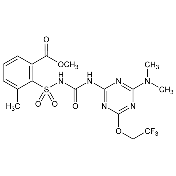 Graphical representation of Triflusulfuron-methyl