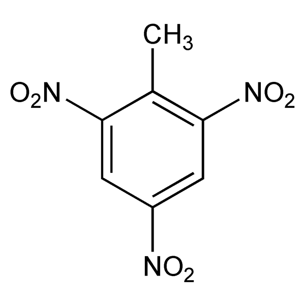 Graphical representation of 2,4,6-Trinitrotoluene