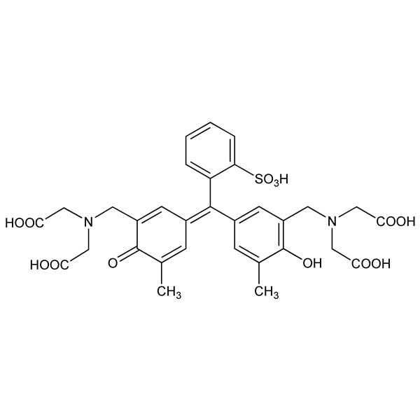 Graphical representation of Xylenol Orange