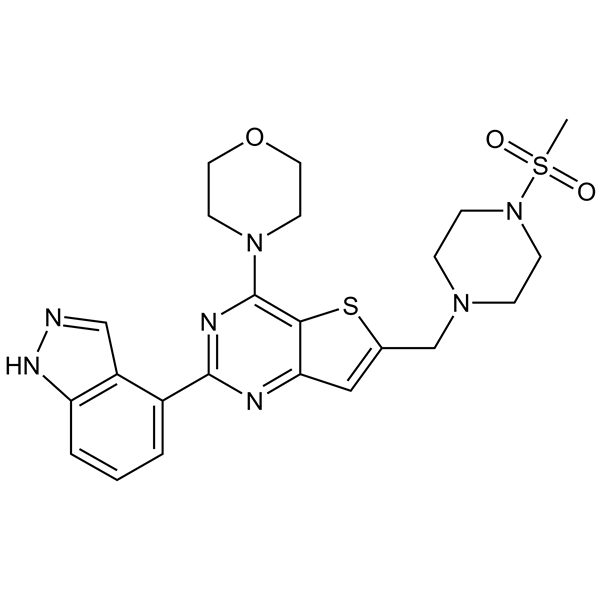 Graphical representation of Pictilisib