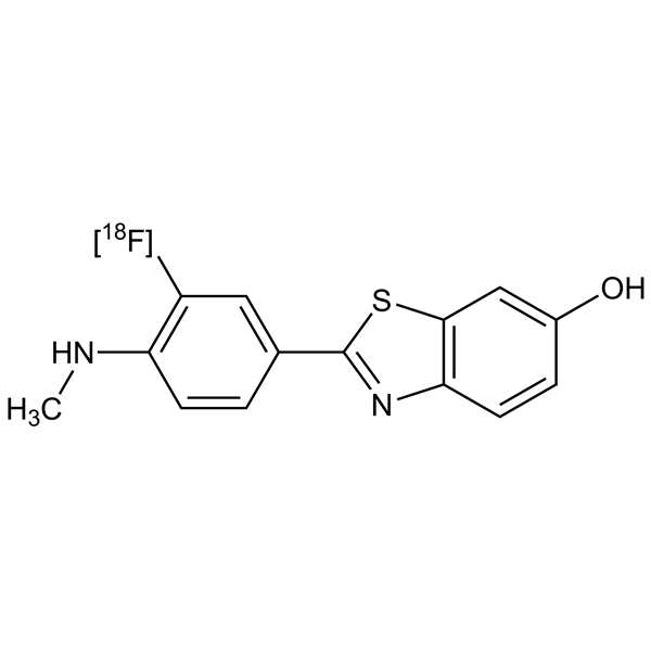 Graphical representation of [18F]Flutemetamol