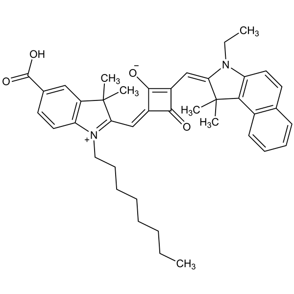 Graphical representation of SQ02 dye