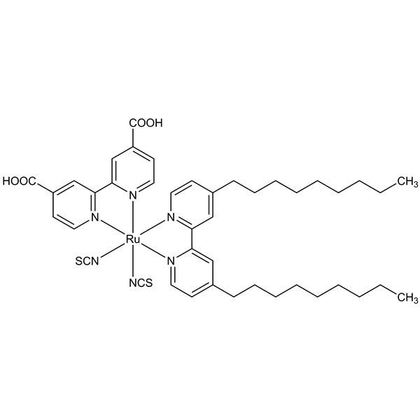 Graphical representation of Z907 dye