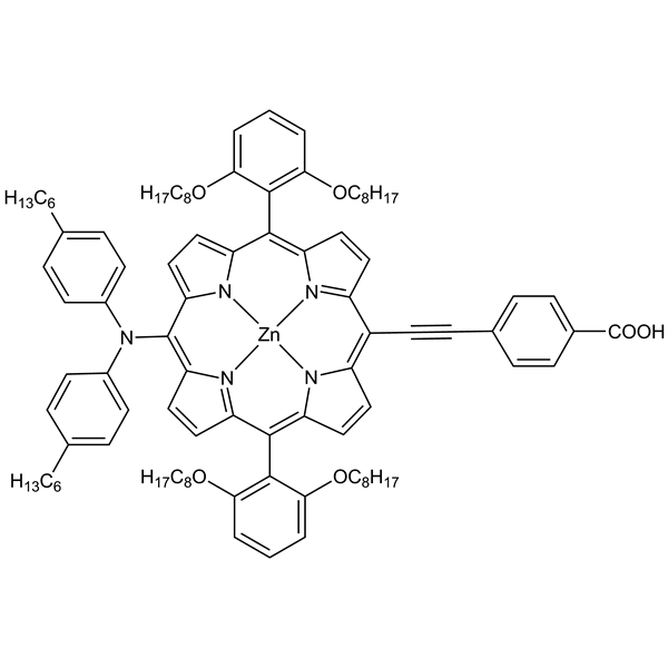 Graphical representation of YD2-o-C8 dye