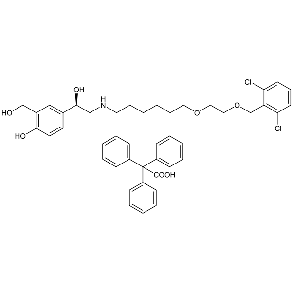 Graphical representation of Vilanterol trifenatate