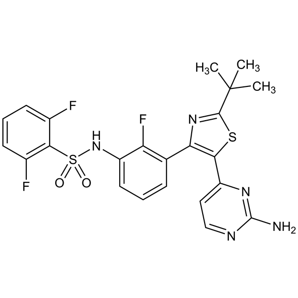 Graphical representation of Dabrafenib