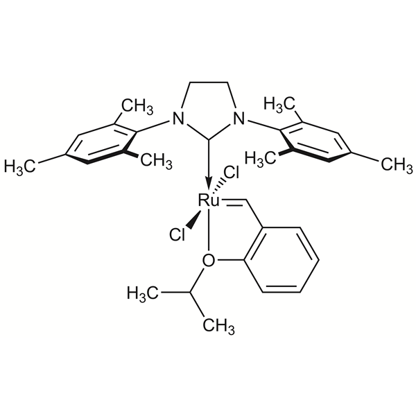 Graphical representation of Second generation Hoveyda–Grubbs catalyst