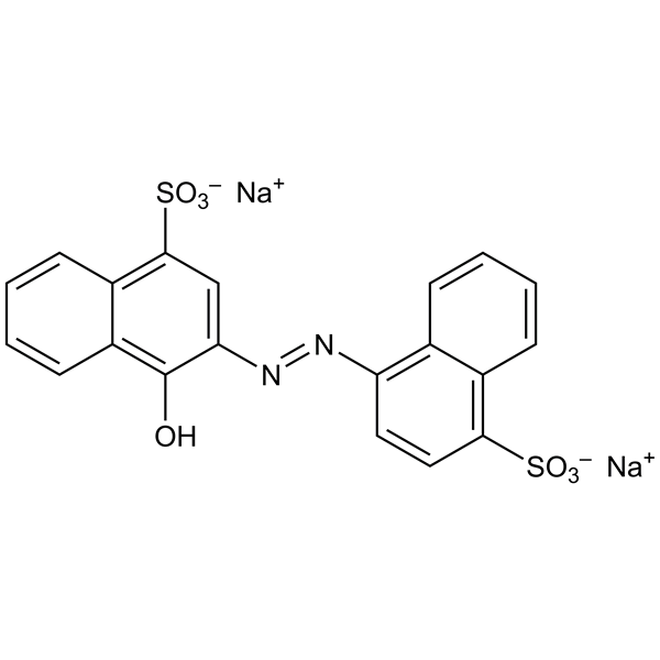 Graphical representation of Azorubine