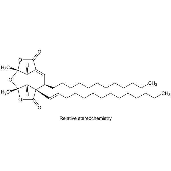 Graphical representation of Paracaseolide A