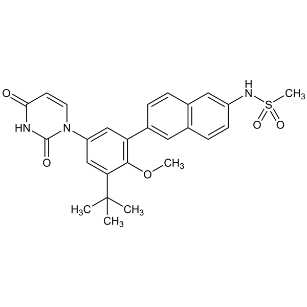 Graphical representation of Dasabuvir