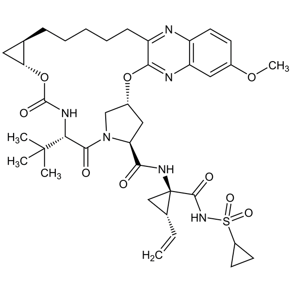 Graphical representation of Grazoprevir