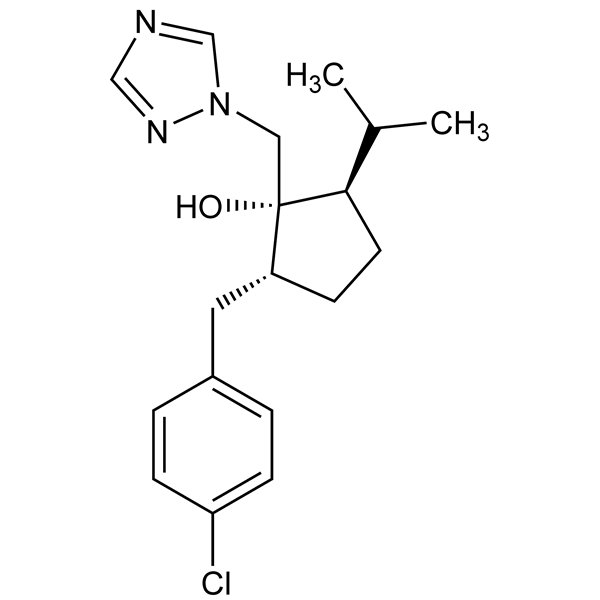 (−)-(1s,2r,5r)-2-(4-chlorobenzyl)-5-isopropyl-1-(1h-1,2,4-triazol-1-ylmethyl)cyclopentanol-monograph-image