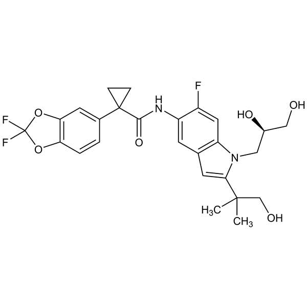 Graphical representation of Tezacaftor