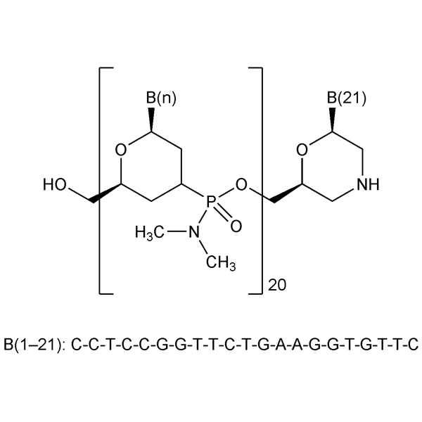 Graphical representation of Viltolarsen