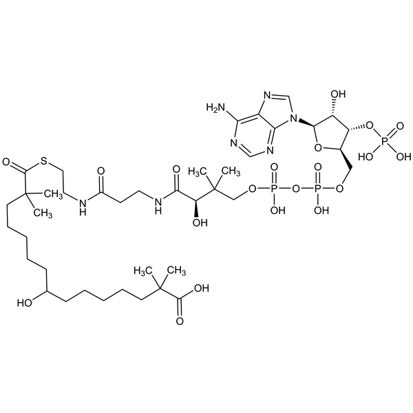 Graphical representation of (9R)-1-[(2R,3S,4R,5R)-5-(6-amino-9H-purin-9-yl)-4-hydroxy-3-(phosphonooxy)tetrahydro-2-furanyl]-3,5,9,26-tetrahydroxy-8,8,20,20,32,32-hexamethyl-10,14,19-trioxo-2,4,6-trioxa-18-thia-11,15-diaza-3,5-di phosphatritriacontan-33-oic acid 3,5-dioxide