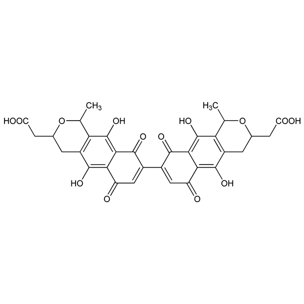 Graphical representation of Actinorhodine