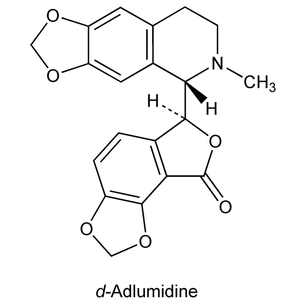 Graphical representation of Adlumidine