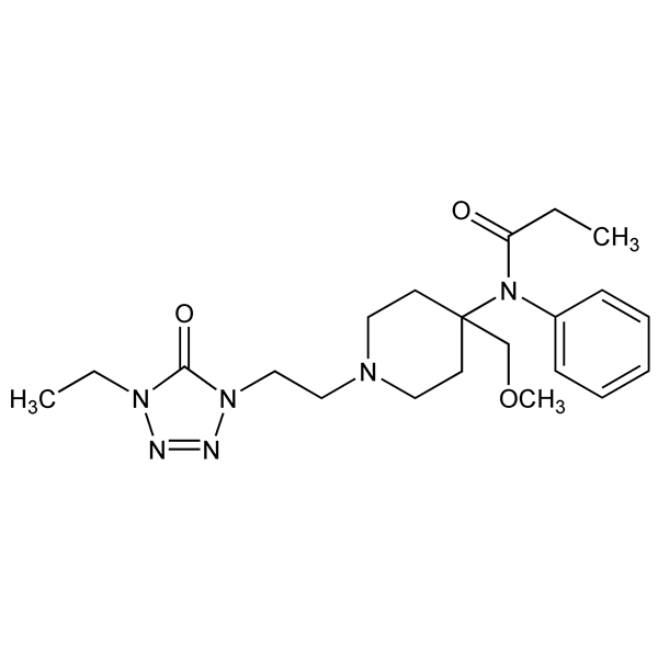 Graphical representation of Alfentanil