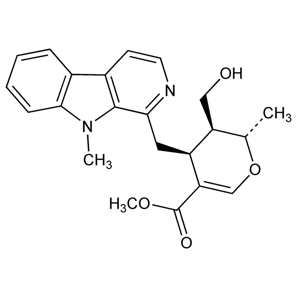 Graphical representation of Alstonidine