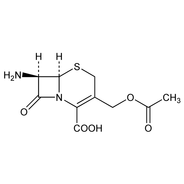 Graphical representation of 7-Aminocephalosporanic Acid