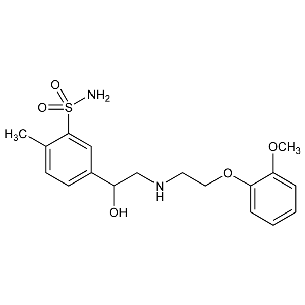 Graphical representation of Amosulalol