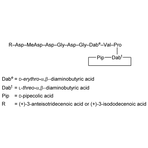 Graphical representation of Amphomycin