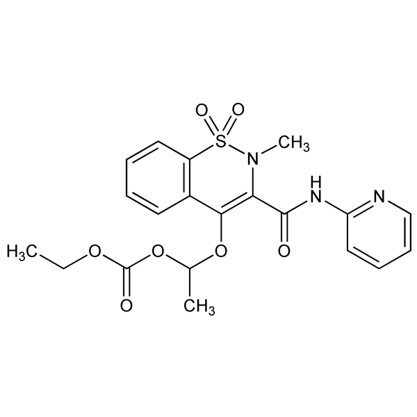 Graphical representation of Ampiroxicam