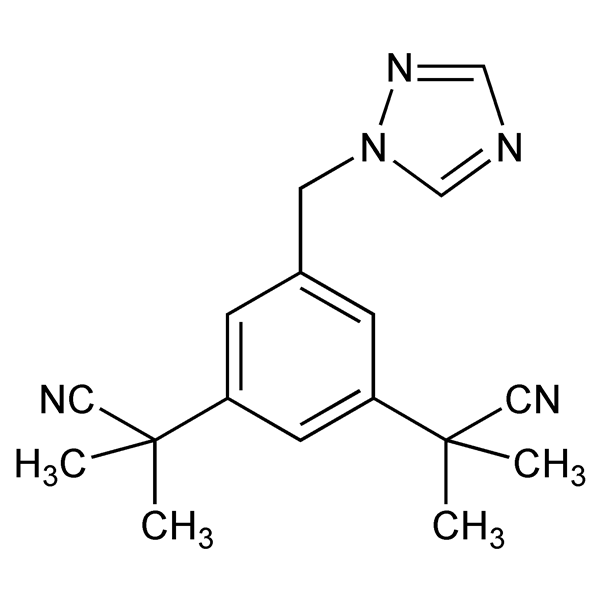 Graphical representation of Anastrozole