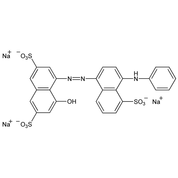 Graphical representation of Anazolene Sodium