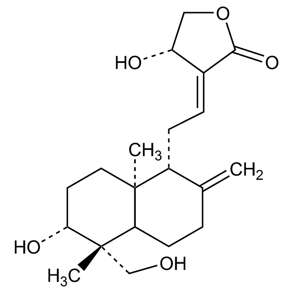 Graphical representation of Andrographolide