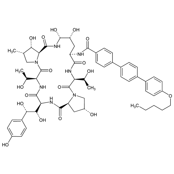 Graphical representation of Anidulafungin