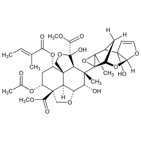 Graphical representation of Azadirachtin