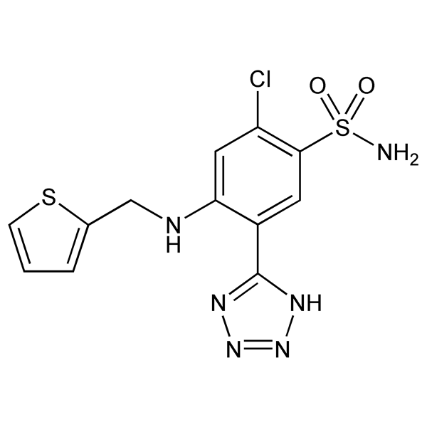 Graphical representation of Azosemide