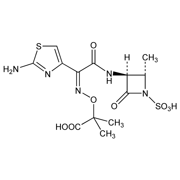 Graphical representation of Aztreonam