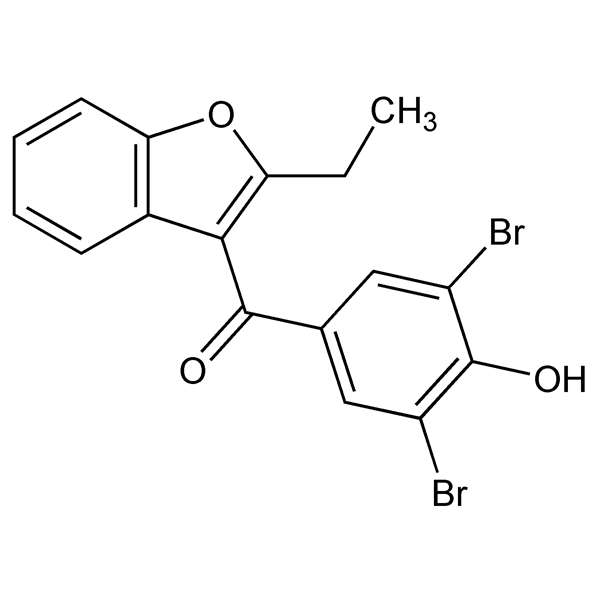 Graphical representation of Benzbromarone