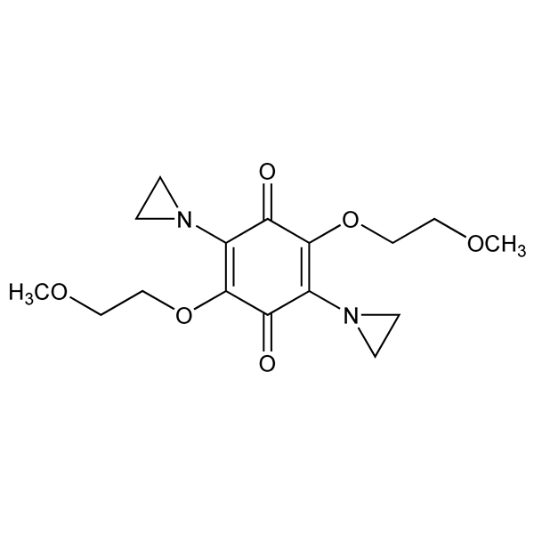 2,5-bis(1-aziridinyl)-3,6-bis(2-methoxyethoxy)-1,4-benzoquinone-monograph-image