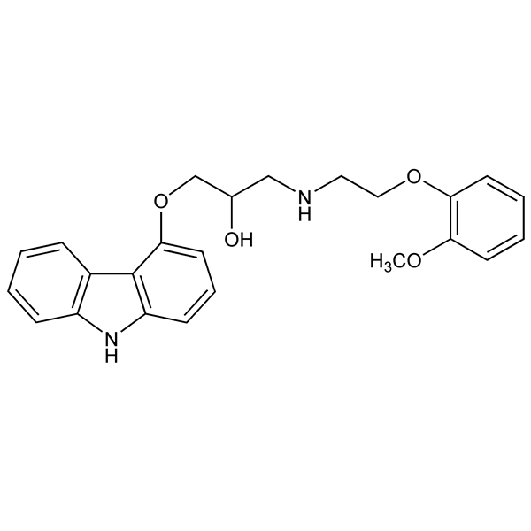 Graphical representation of Carvedilol