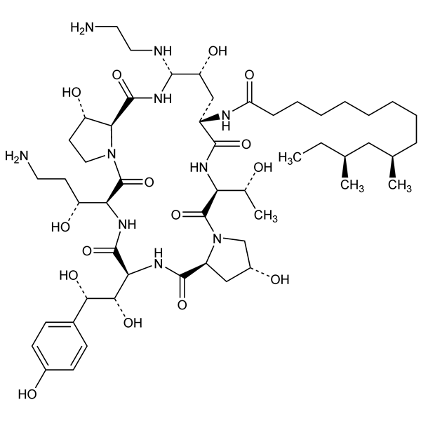 Graphical representation of Caspofungin