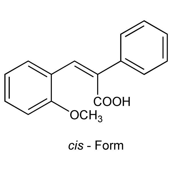 Graphical representation of 3-(o-Methoxyphenyl)-2-phenylacrylic Acid