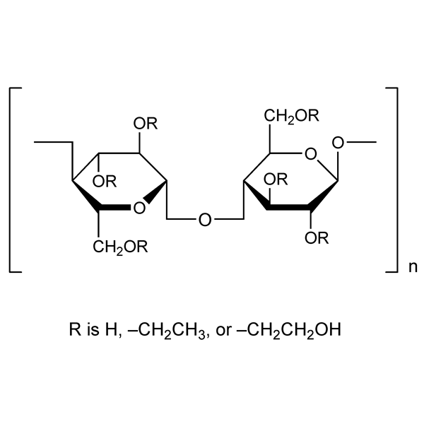 Graphical representation of Cellulose Ethyl Hydroxyethyl Ether