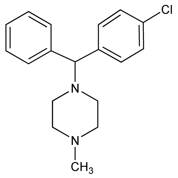 Graphical representation of Chlorcyclizine