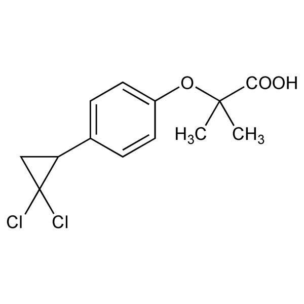 Graphical representation of Ciprofibrate