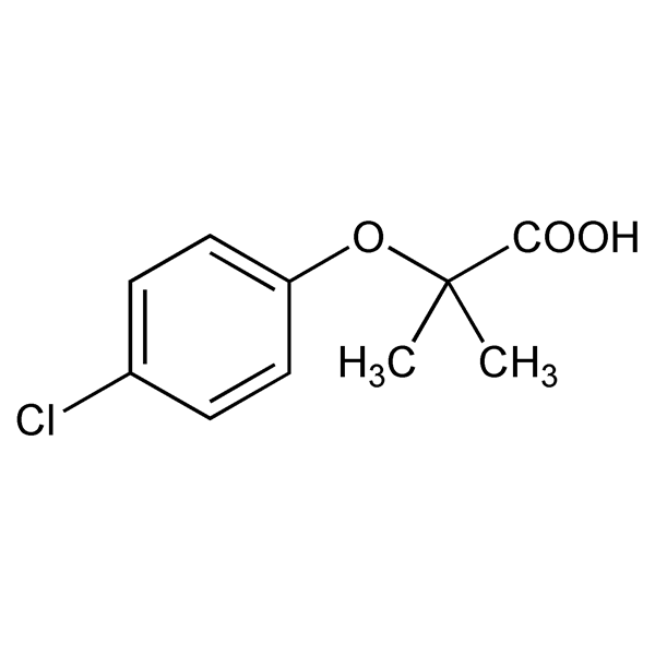 Graphical representation of Clofibric Acid