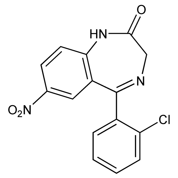 Graphical representation of Clonazepam