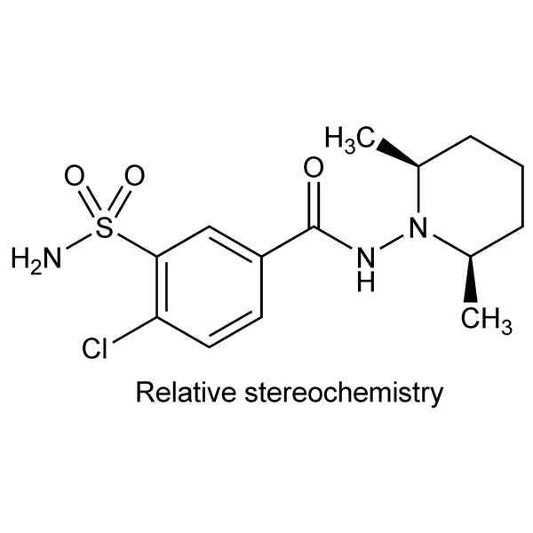 Graphical representation of Clopamide