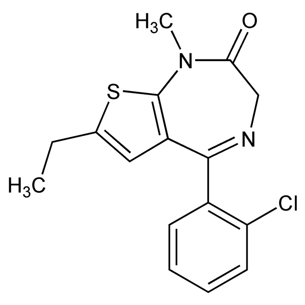 Graphical representation of Clotiazepam